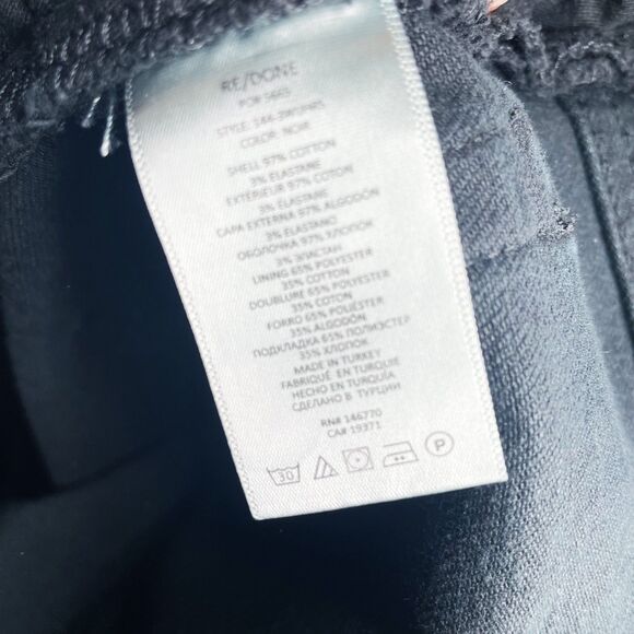 RE/DONE 90's Ultra High Rise Skinny Jeans Noir - Picture 4 of 6